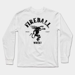 Fireball Red Hot - Vintage Distressed Long Sleeve T-Shirt